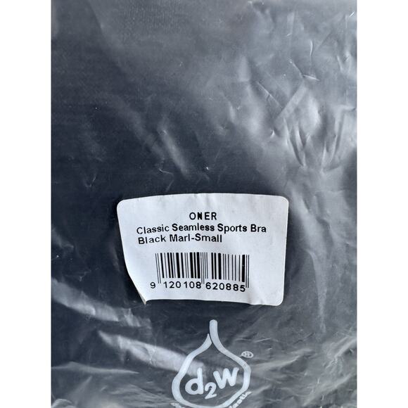 ONER ACTIVE Classic Seamless Sports Bra Black Marl-Small - Picture 4 of 5